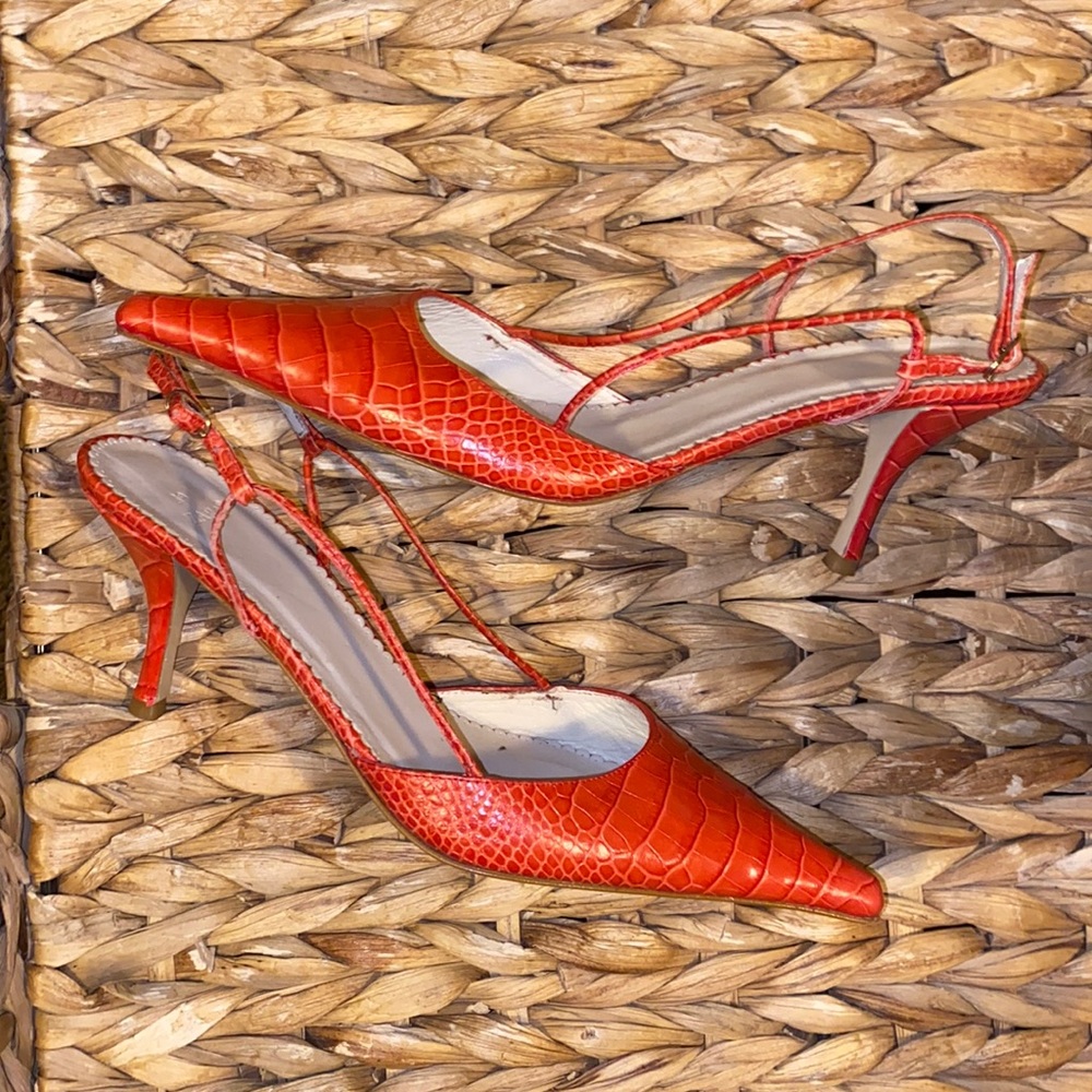 Red Snakeskin heels